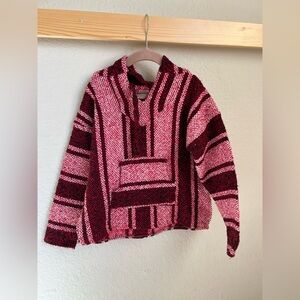 Kids Artesanias Baja Hoodie Poncho Mexican Blanket 6 Years